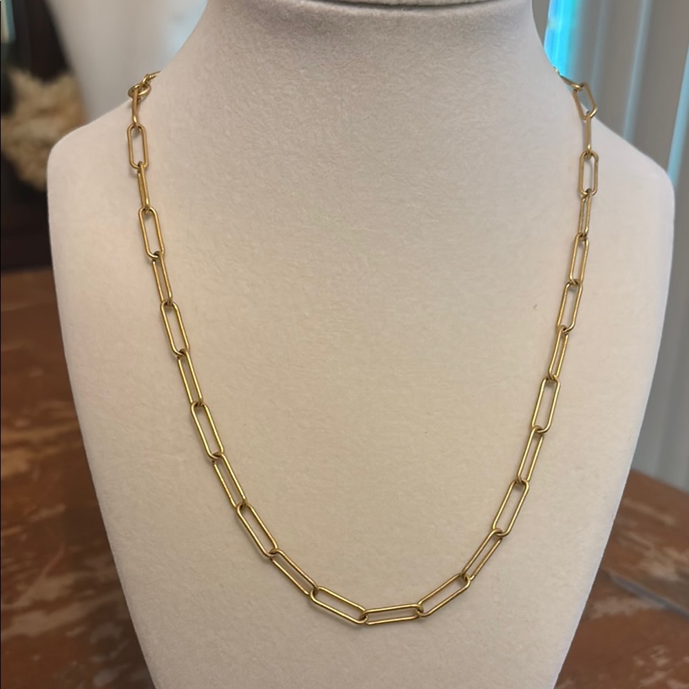 Madewell Gold Paperclip Chain Necklace